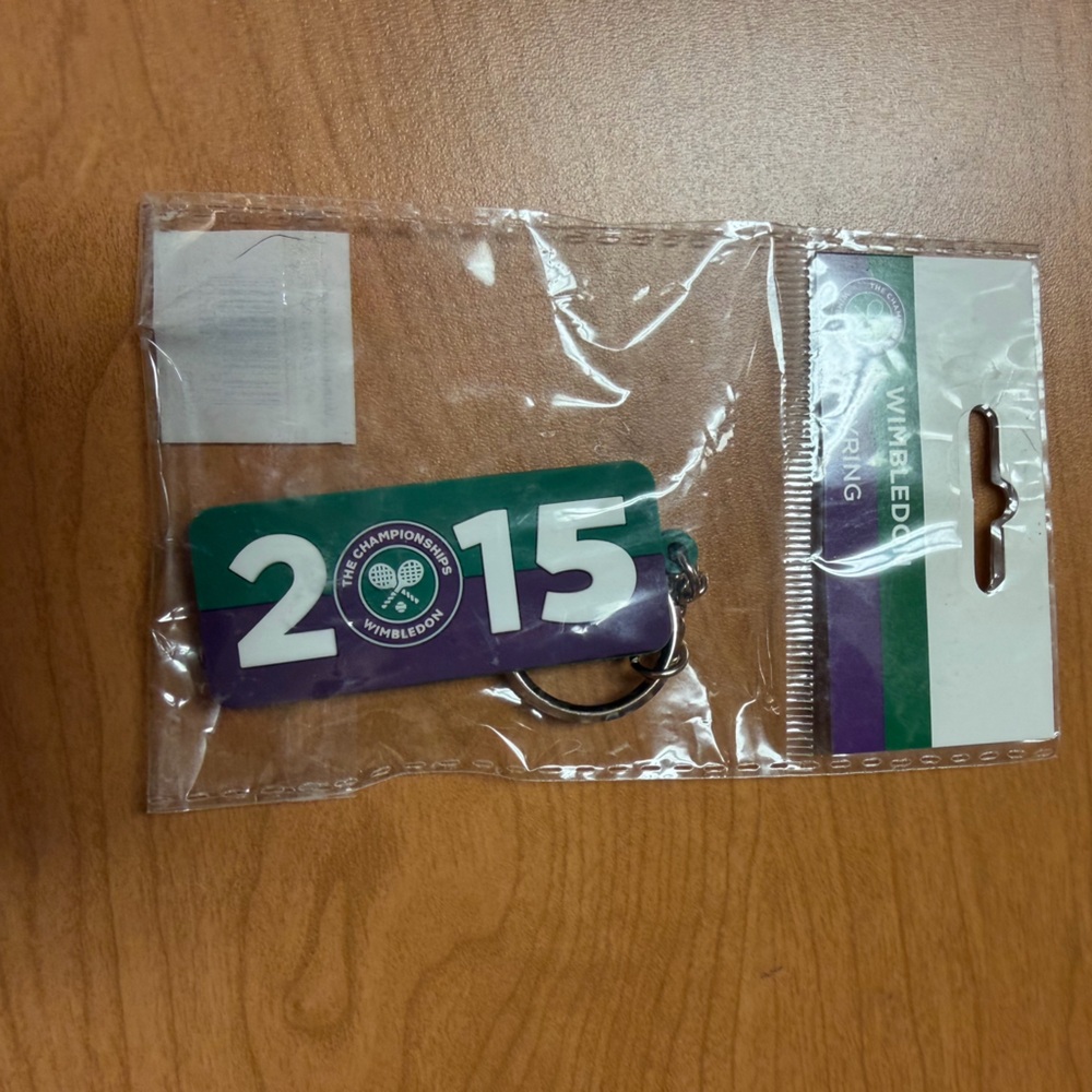 Wimbledon vintage 2015 key ring NWT